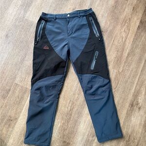 Men's Black and Gray Cargo Pants